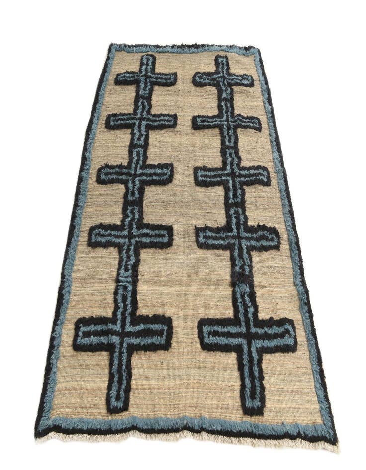 Detail image of  4' 10 x 7' 1  Hand Knotted Darya Wool Rug