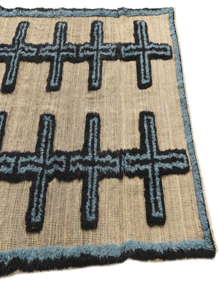 Detail image of  4' 10 x 7' 1  Hand Knotted Darya Wool Rug