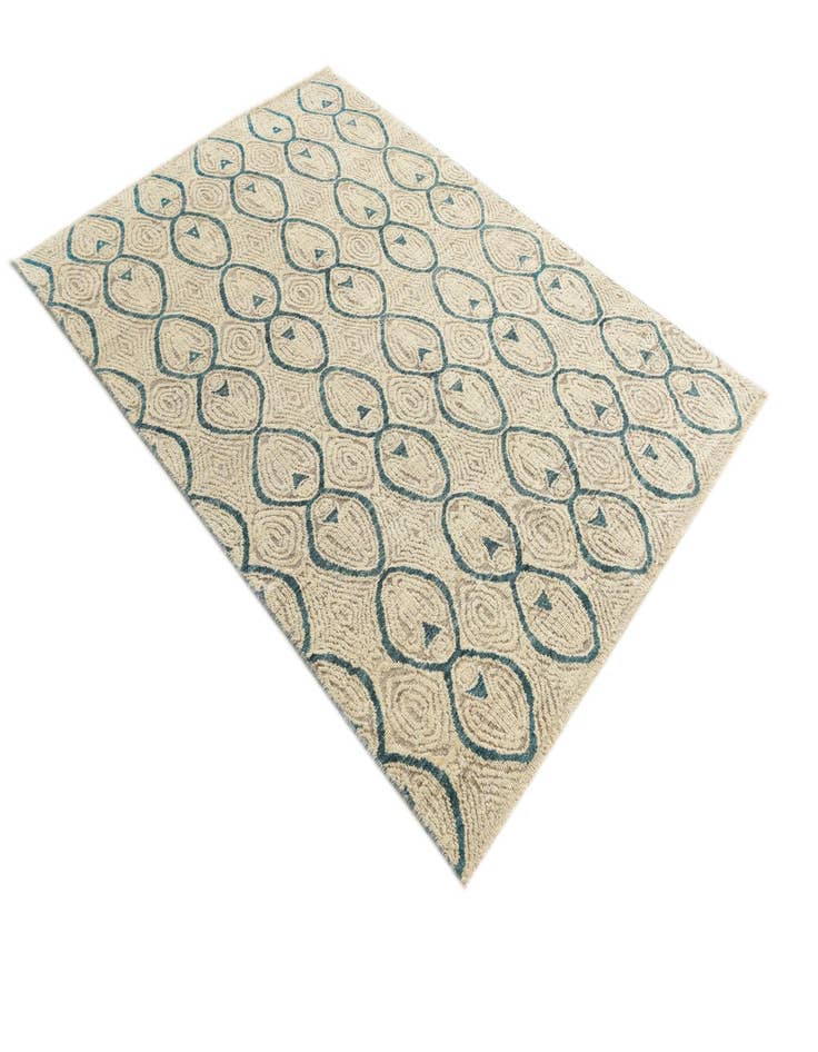 Detail image of  5' 6 x 7' 8  Hand Knotted Darya Wool Rug