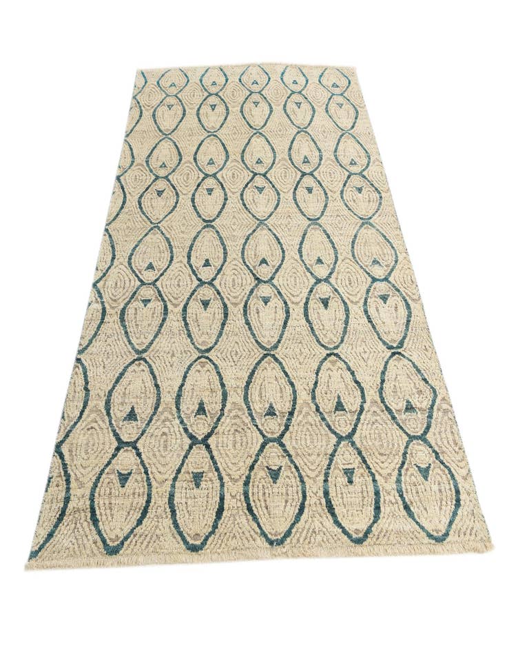 Detail image of  5' 6 x 7' 8  Hand Knotted Darya Wool Rug