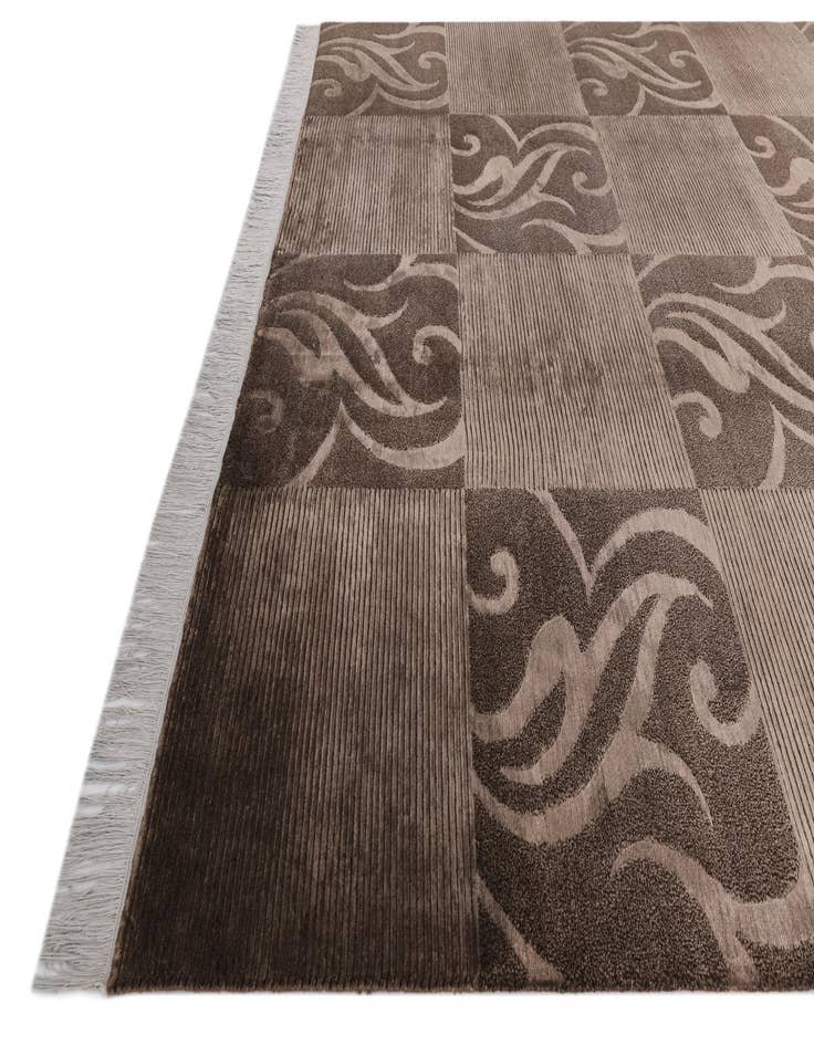 Detail image of  6' 8 x 10' 3  Hand Knotted Darya Wool Rug