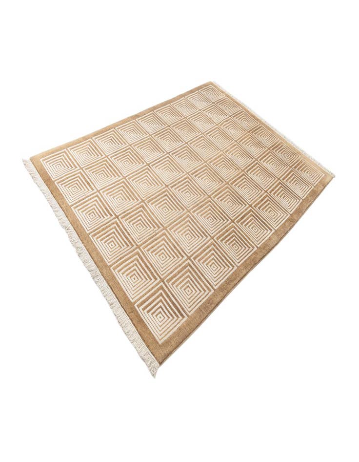 Detail image of  6' 8 x 9' 6  Hand Knotted Darya Wool Rug