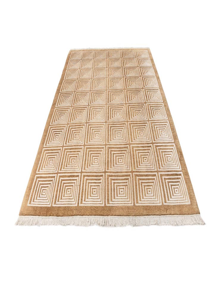 Detail image of  6' 8 x 9' 6  Hand Knotted Darya Wool Rug