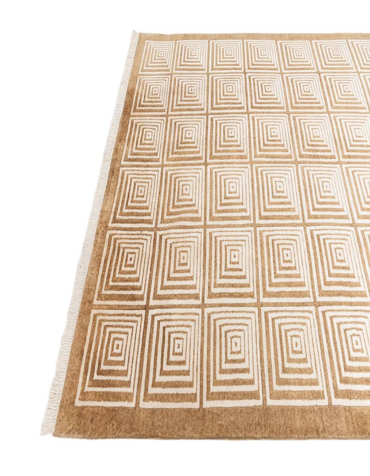 Detail image of  6' 8 x 9' 6  Hand Knotted Darya Wool Rug