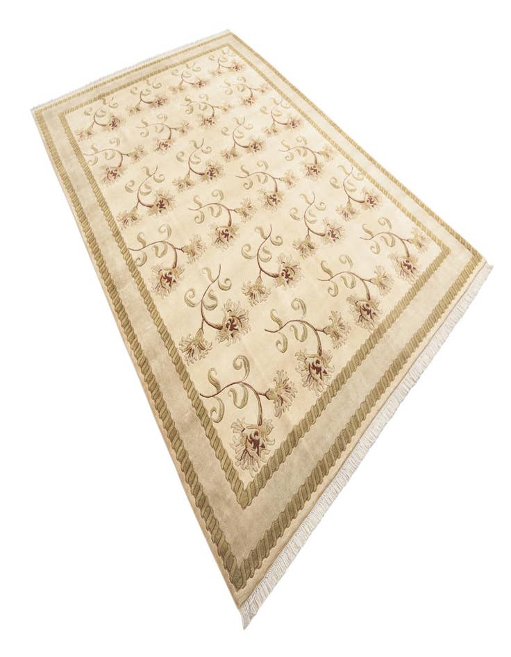 Detail image of  7' 11 x 10' 10  Hand Knotted Darya Wool Rug