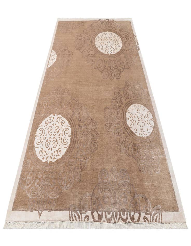 Detail image of  6' 9 x 10'  Hand Knotted Darya Wool Rug