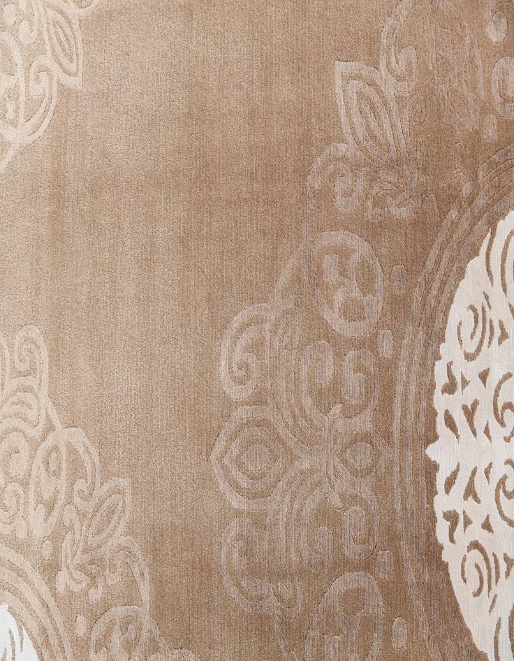 Detail image of  6' 9 x 10'  Hand Knotted Darya Wool Rug