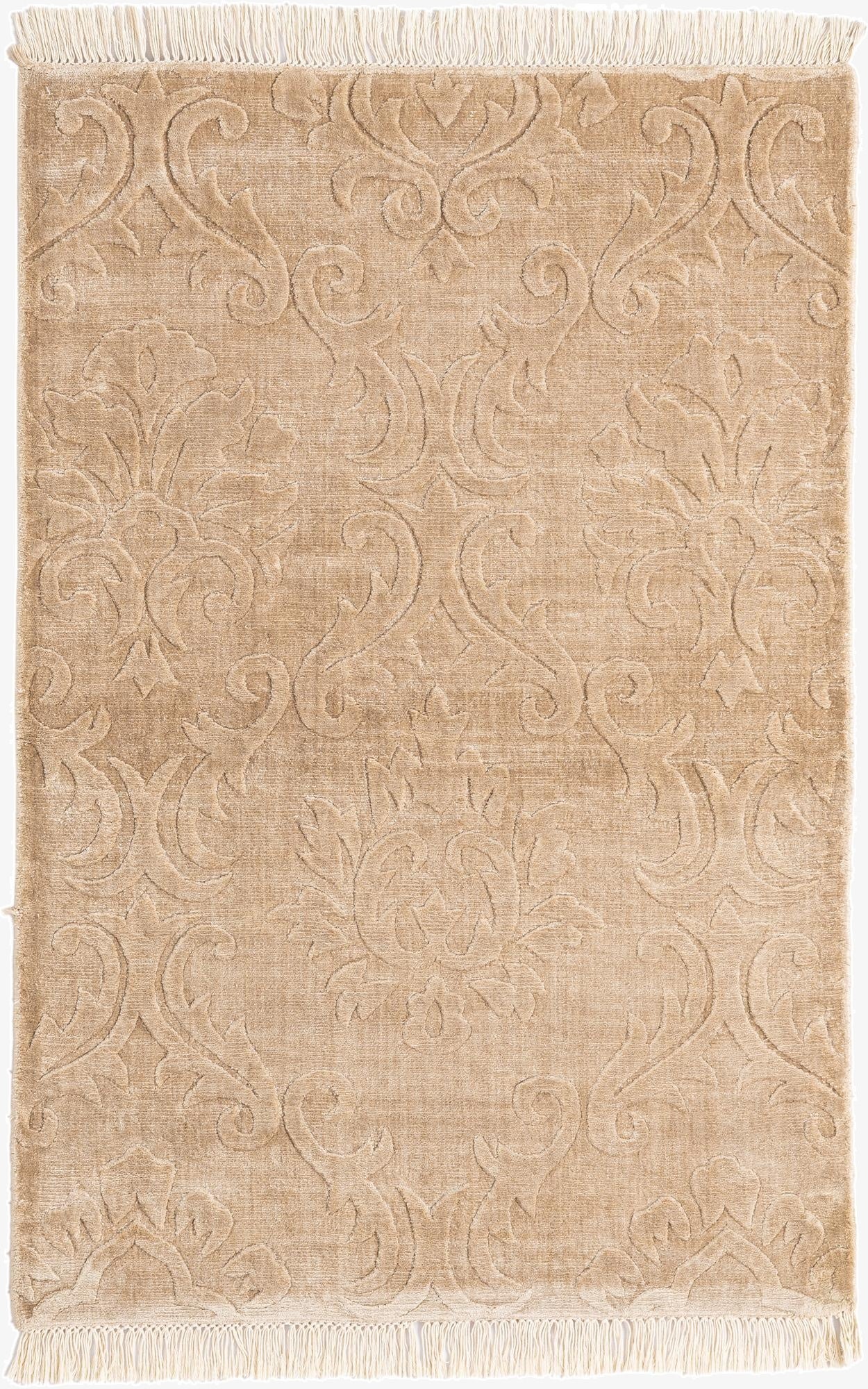  2' 8 x 4'  Hand Knotted Darya Wool Rug