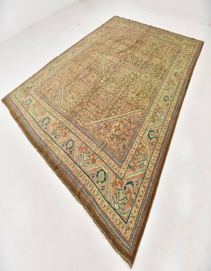 Detail image of  10' 5 x 14'  Hand Knotted Farahan Persian Wool Rug