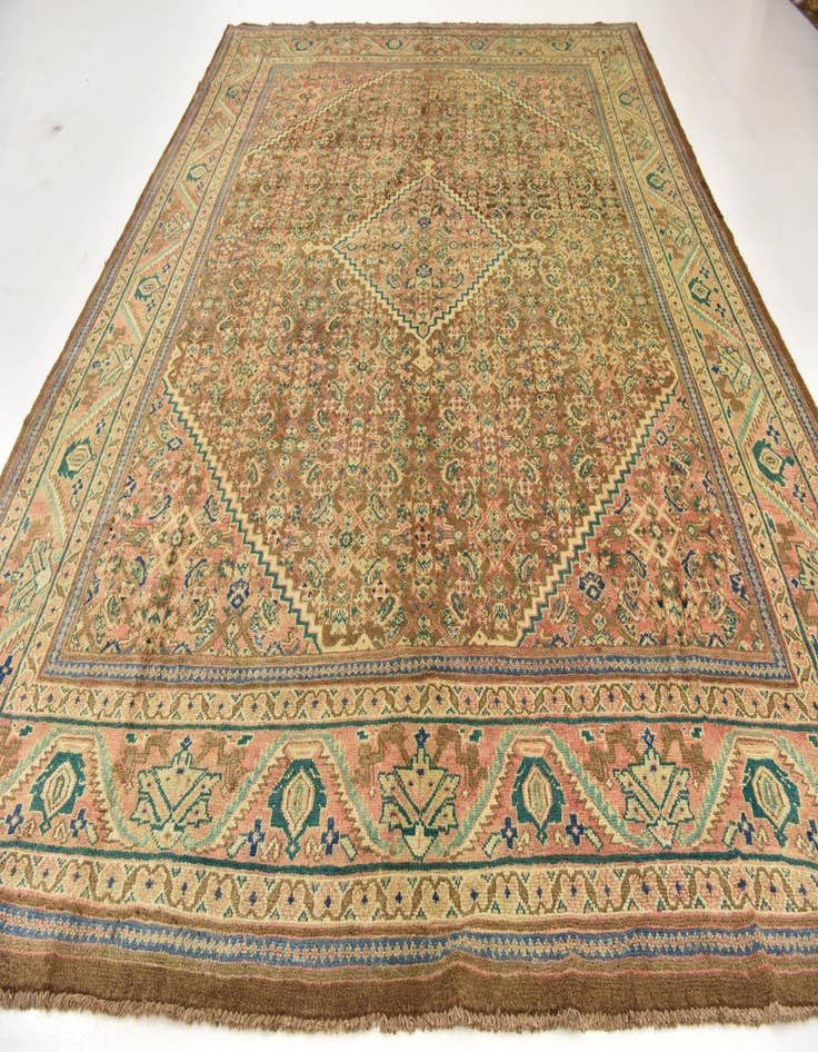 Detail image of  10' 5 x 14'  Hand Knotted Farahan Persian Wool Rug