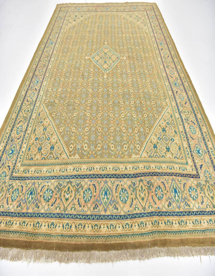 Detail image of  9' 10 x 13' 2  Hand Knotted Farahan Persian Wool Rug