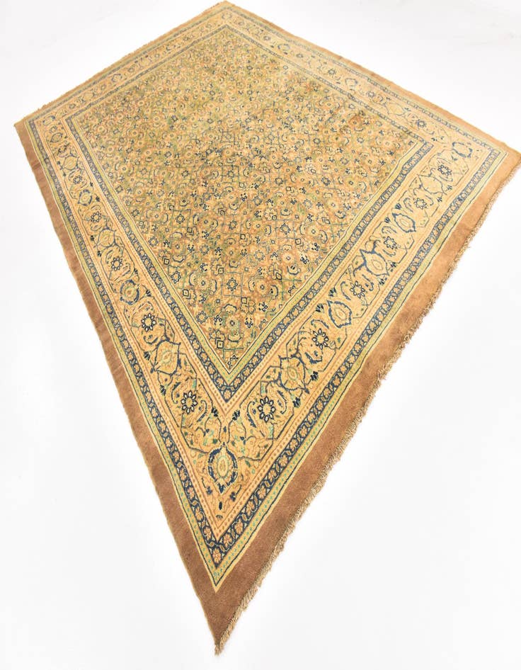 Detail image of  9' 9 x 13'  Hand Knotted Farahan Persian Wool Rug