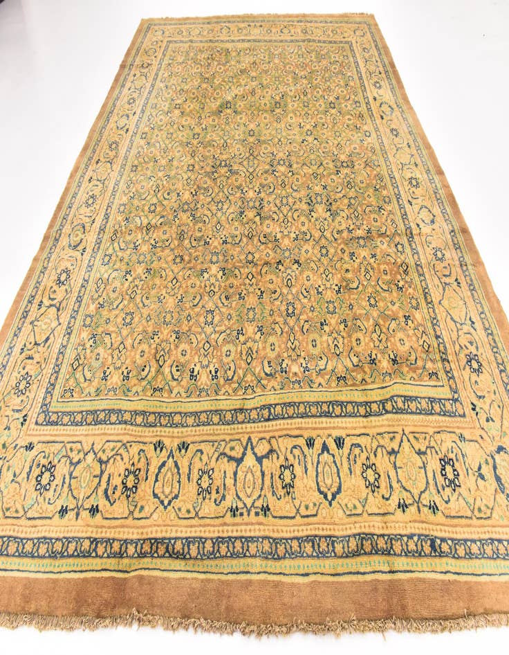 Detail image of  9' 9 x 13'  Hand Knotted Farahan Persian Wool Rug