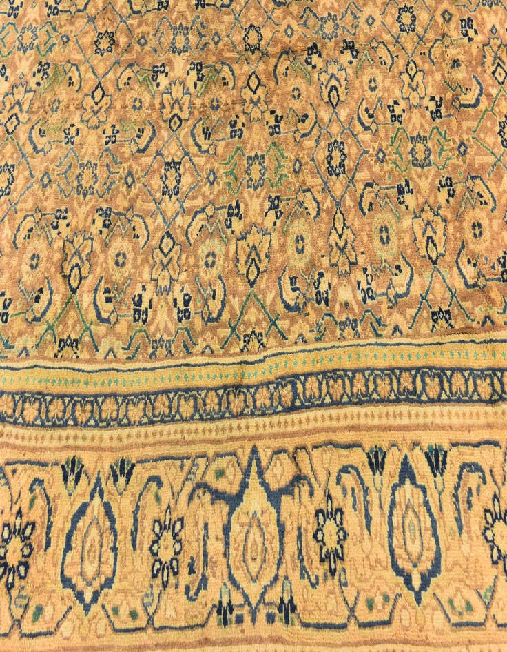 Detail image of  9' 9 x 13'  Hand Knotted Farahan Persian Wool Rug