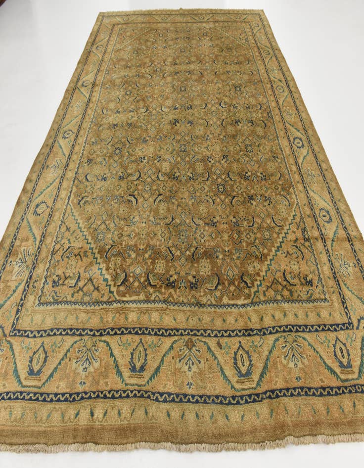 Detail image of  9' 3 x 12' 10  Hand Knotted Farahan Persian Wool Rug