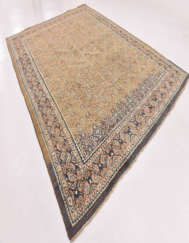 Detail image of  9' 6 x 12' 6  Hand Knotted Farahan Persian Wool Rug