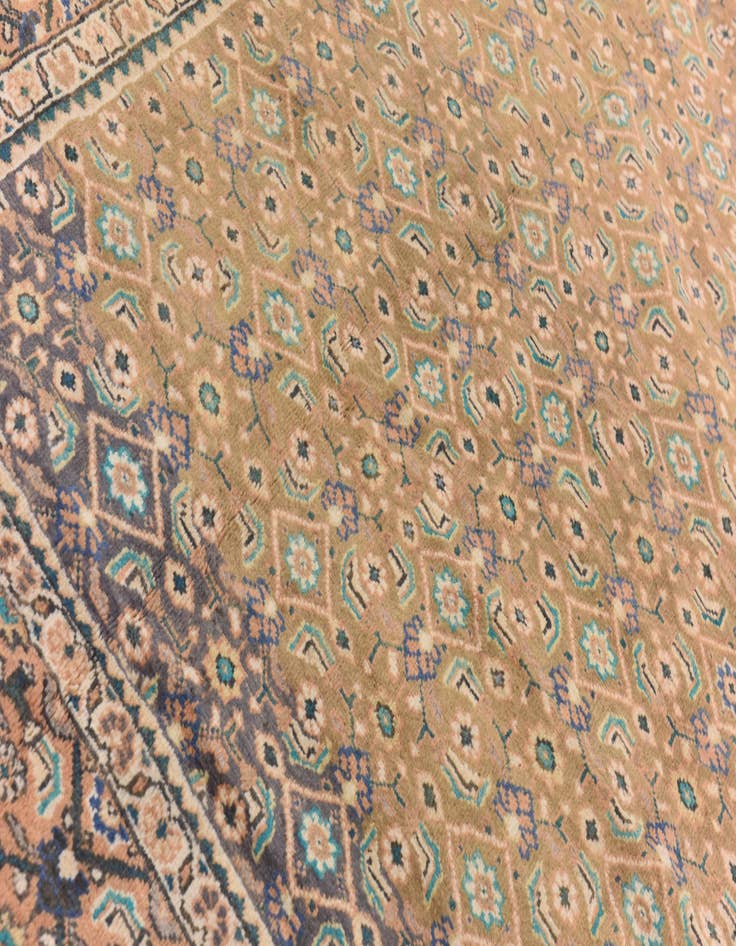 Detail image of  9' 6 x 12' 6  Hand Knotted Farahan Persian Wool Rug