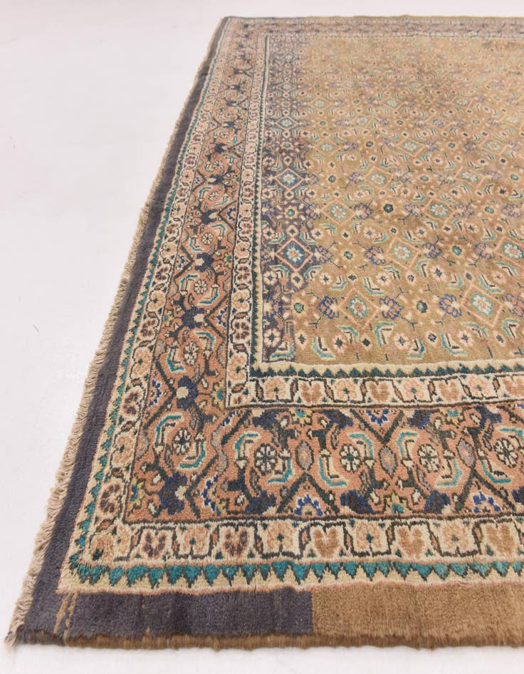 Detail image of  9' 6 x 12' 6  Hand Knotted Farahan Persian Wool Rug