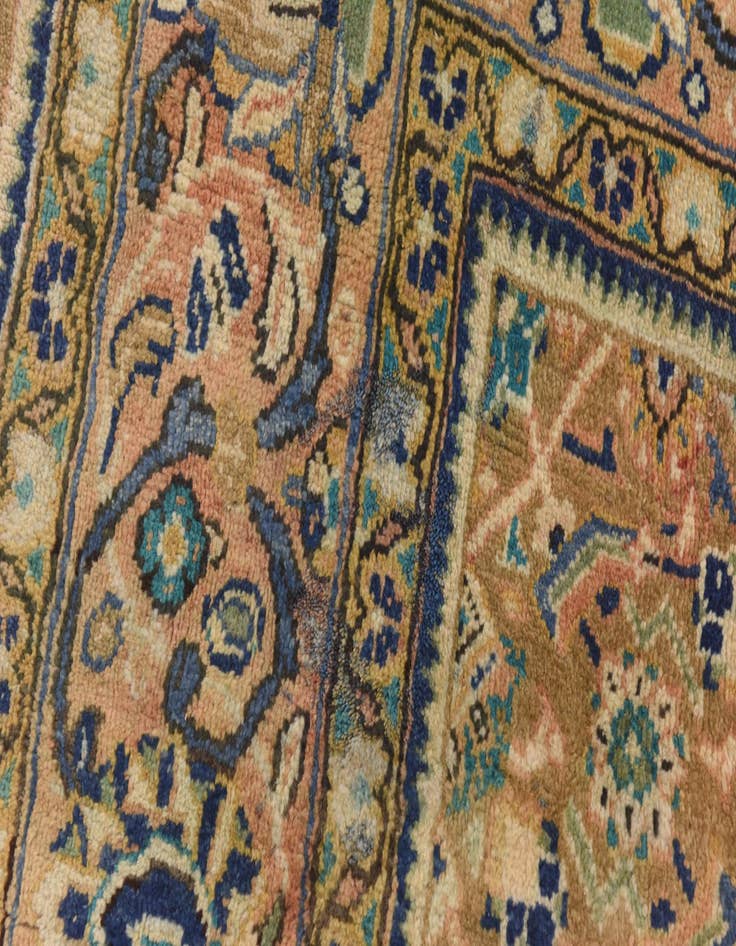 Detail image of  9' 8 x 13' 2  Hand Knotted Farahan Persian Wool Rug