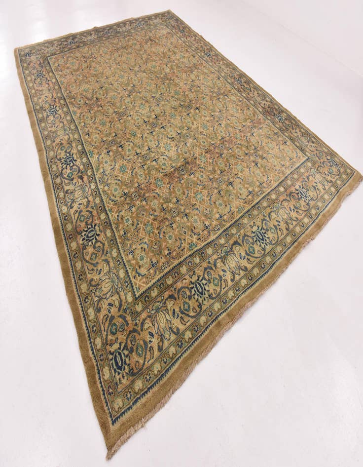 Detail image of  9' 8 x 13' 2  Hand Knotted Farahan Persian Wool Rug