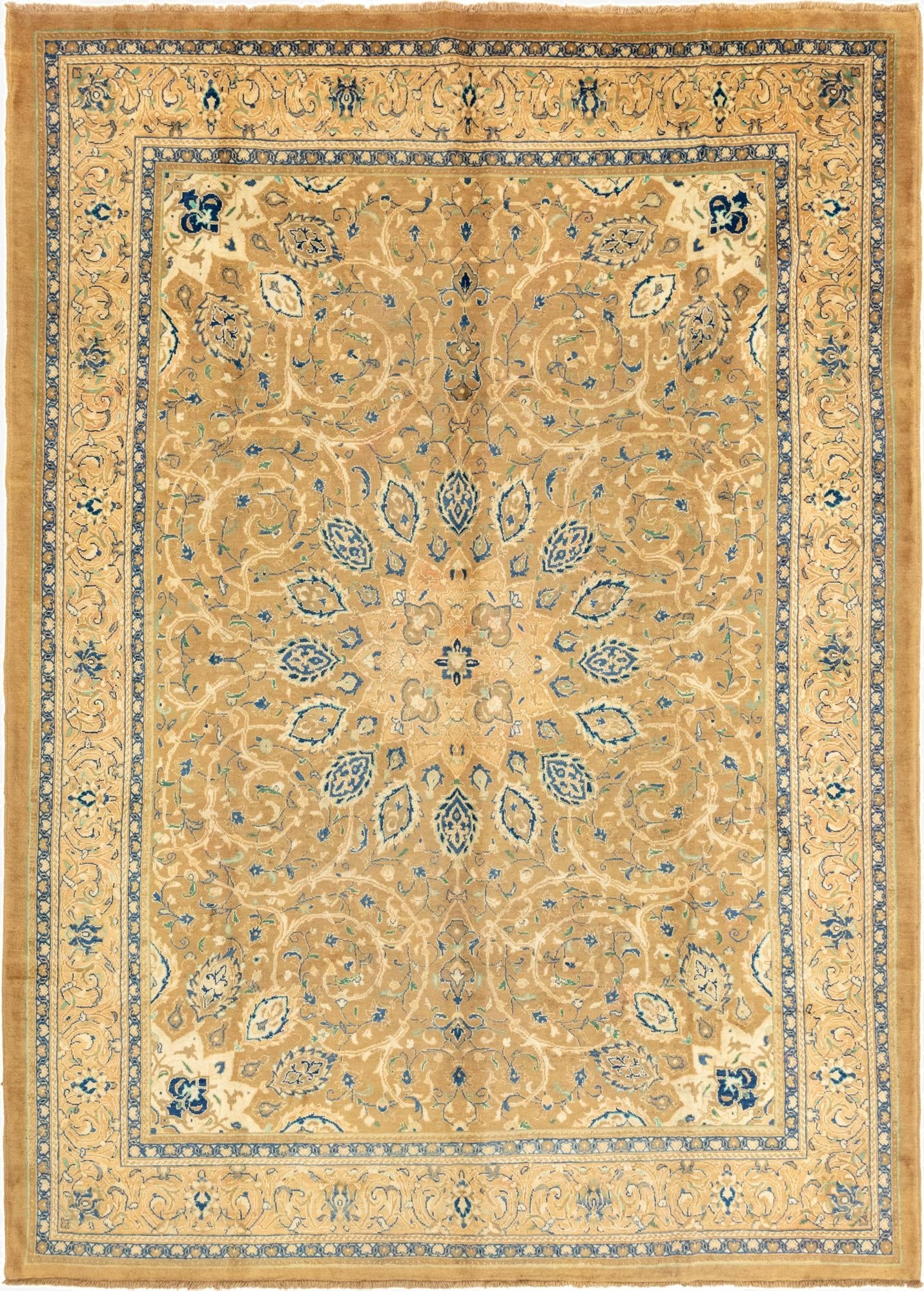  9' 9 x 13' 6  Hand Knotted Farahan Persian Wool Rug