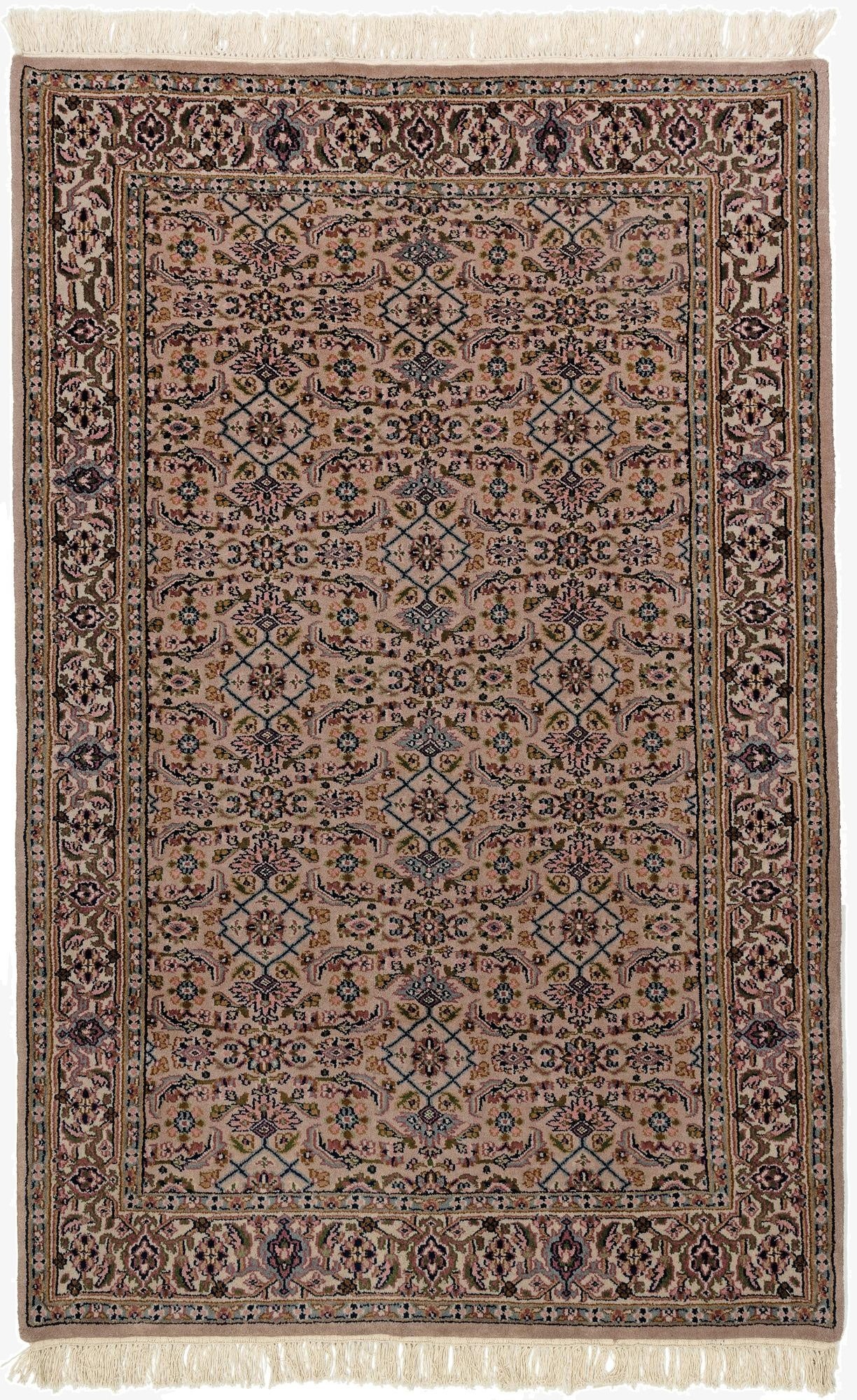  4' x 6'  Hand Knotted Farahan Wool Rug