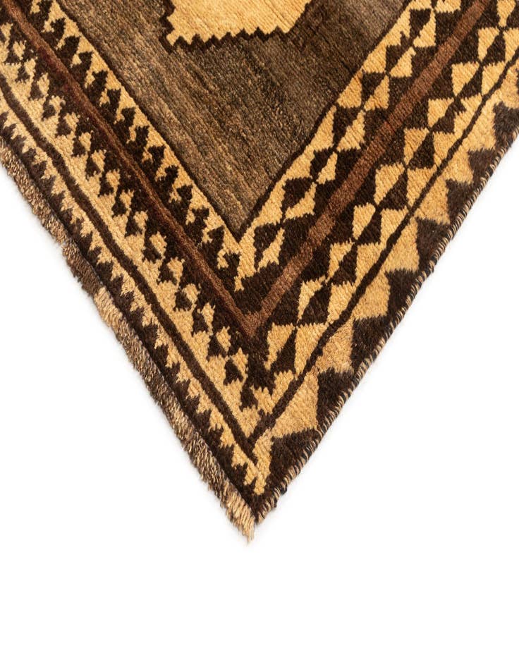 Detail image of  4' 6 x 7' 7 Gabbeh Wool Rug