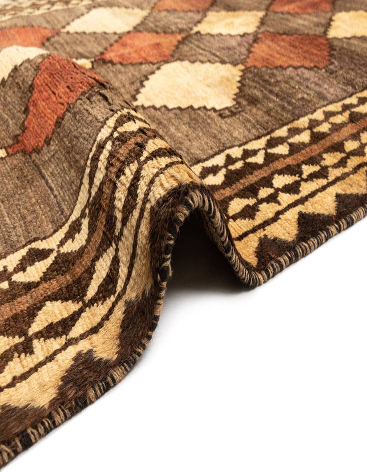Detail image of  4' 6 x 7' 7 Gabbeh Wool Rug