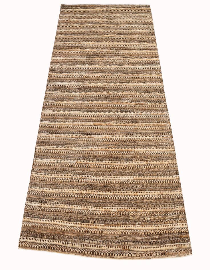 Detail image of  4' 6 x 6' 5  Hand Knotted Gabbeh Wool Rug