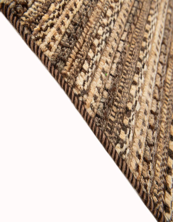Detail image of  4' 6 x 6' 5  Hand Knotted Gabbeh Wool Rug