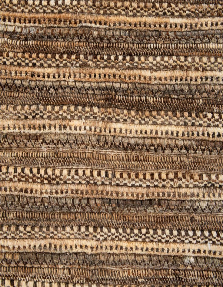 Detail image of  4' 6 x 6' 5  Hand Knotted Gabbeh Wool Rug