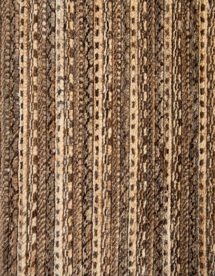 Detail image of  4' 6 x 6' 5  Hand Knotted Gabbeh Wool Rug