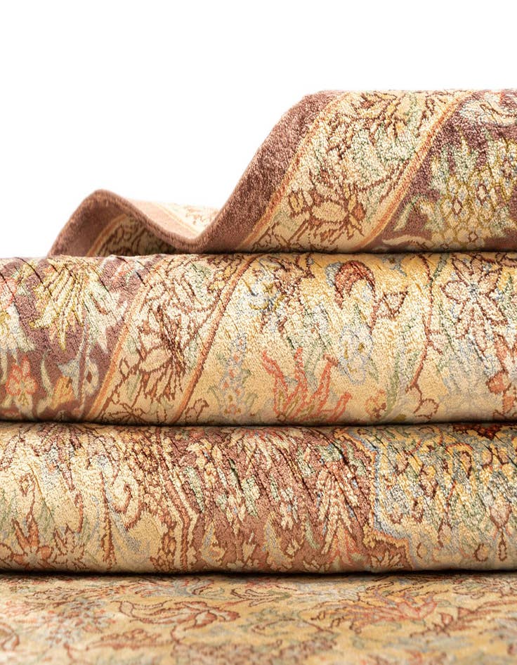 Detail image of  3' 4 x 5' Ghom Silk Rug