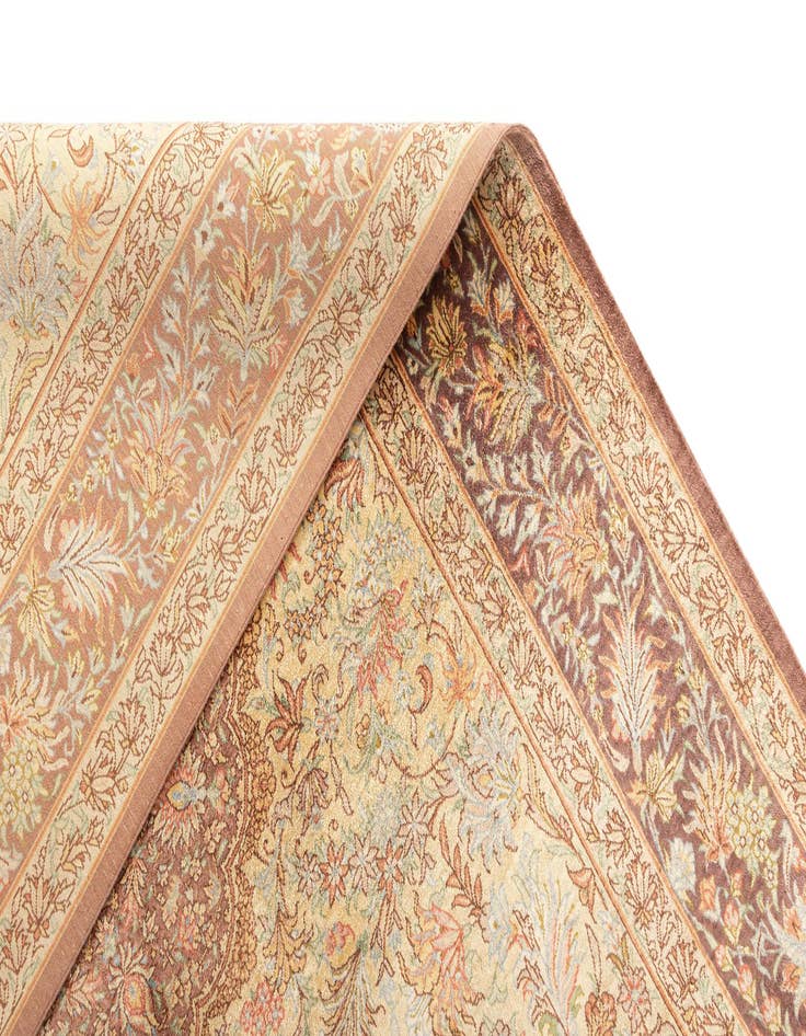 Detail image of  3' 4 x 5' Ghom Silk Rug