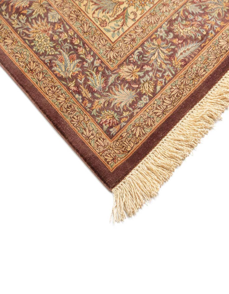 Detail image of  3' 3 x 5' 1 Ghom Silk Rug