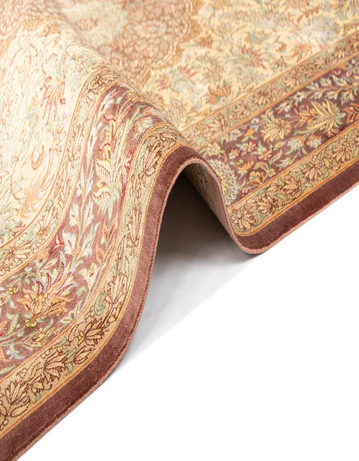 Detail image of  3' 3 x 5' 1 Ghom Silk Rug