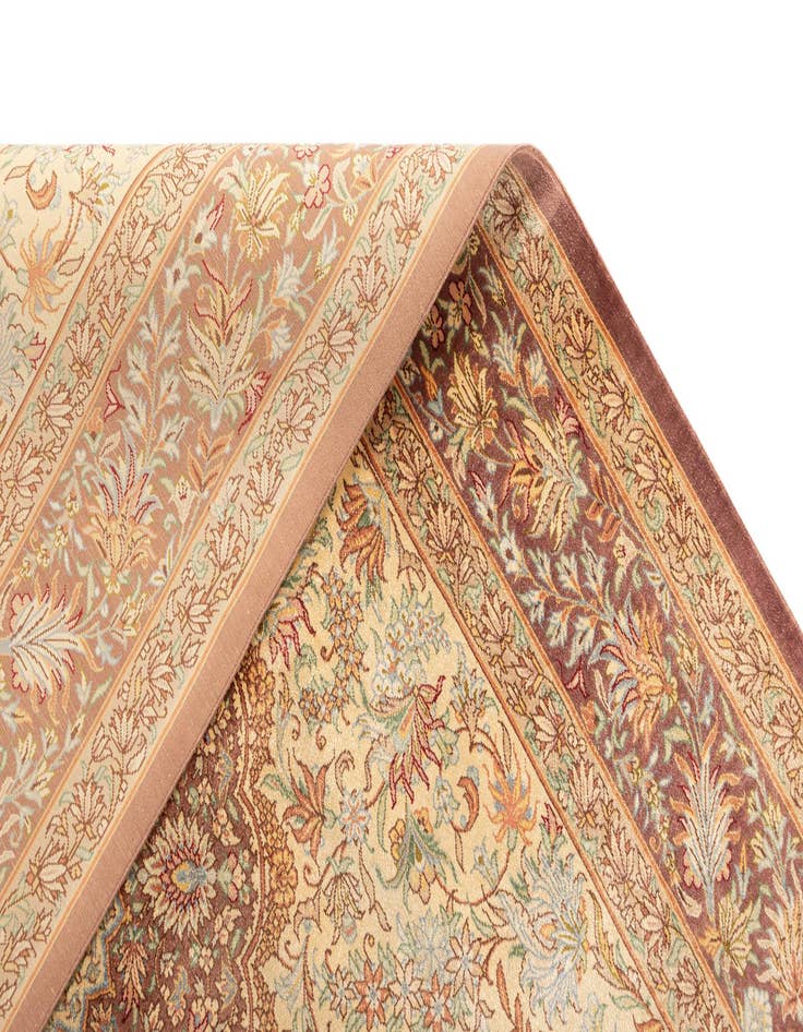 Detail image of  3' 3 x 5' 1 Ghom Silk Rug