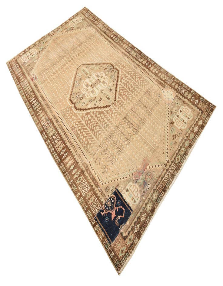 Detail image of  5' x 8' 4  Hand Knotted Hamedan Persian Wool Rug