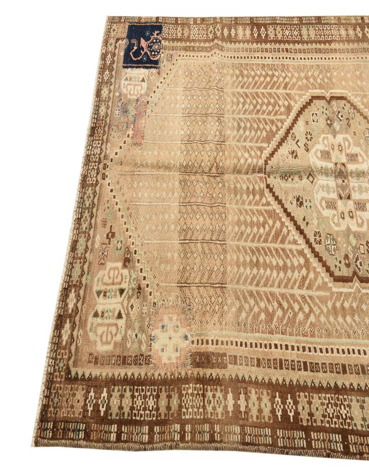 Detail image of  5' x 8' 4  Hand Knotted Hamedan Persian Wool Rug