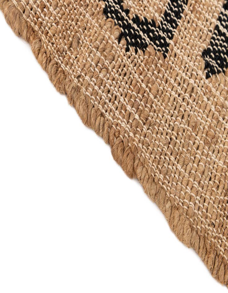 Detail image of  4' 2 x 6'  Hand Woven Kala Handwoven Jute Rug