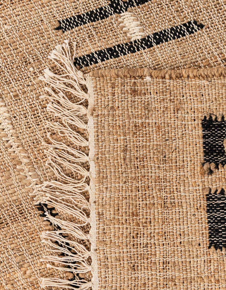 Detail image of  4' 2 x 6'  Hand Woven Kala Handwoven Jute Rug