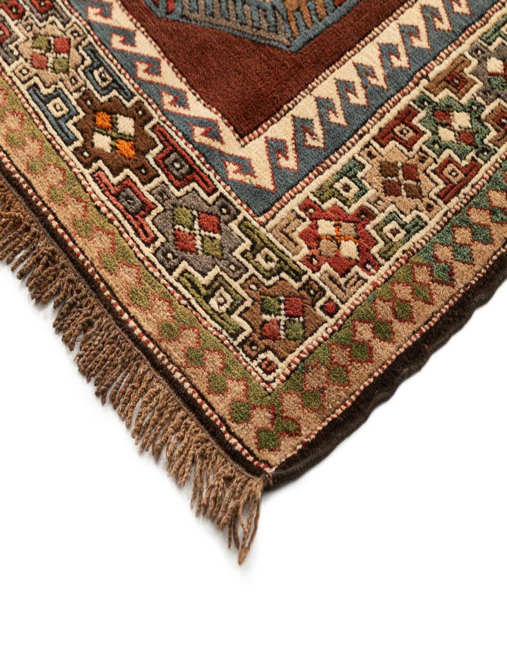 Detail image of  4' 7 x 6' 10  Hand Knotted Kars Wool Rug