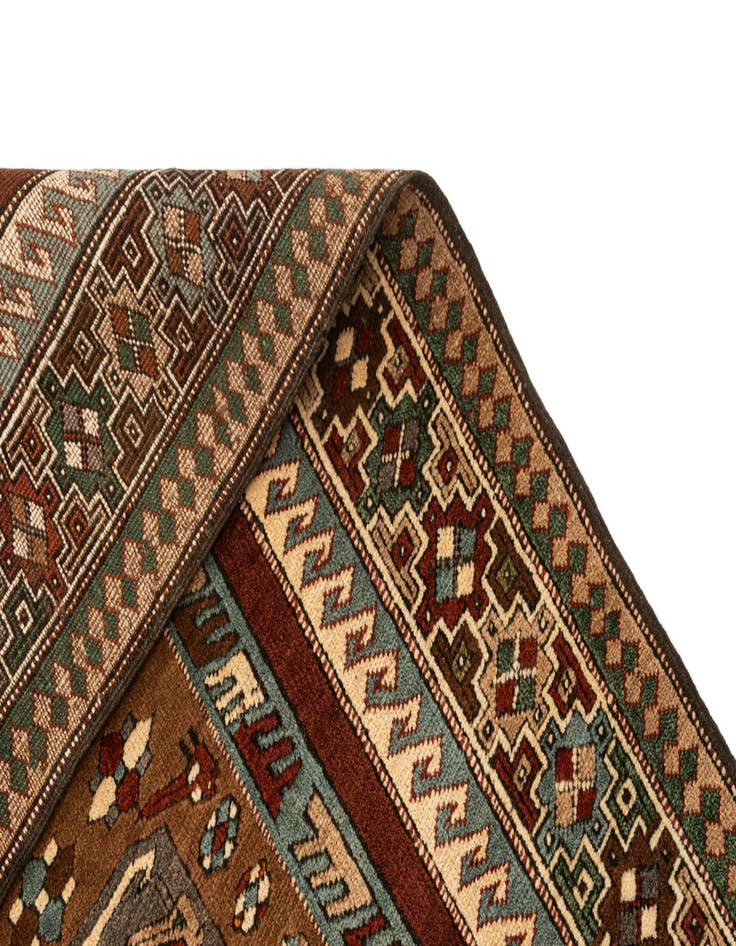 Detail image of  4' 7 x 6' 10  Hand Knotted Kars Wool Rug