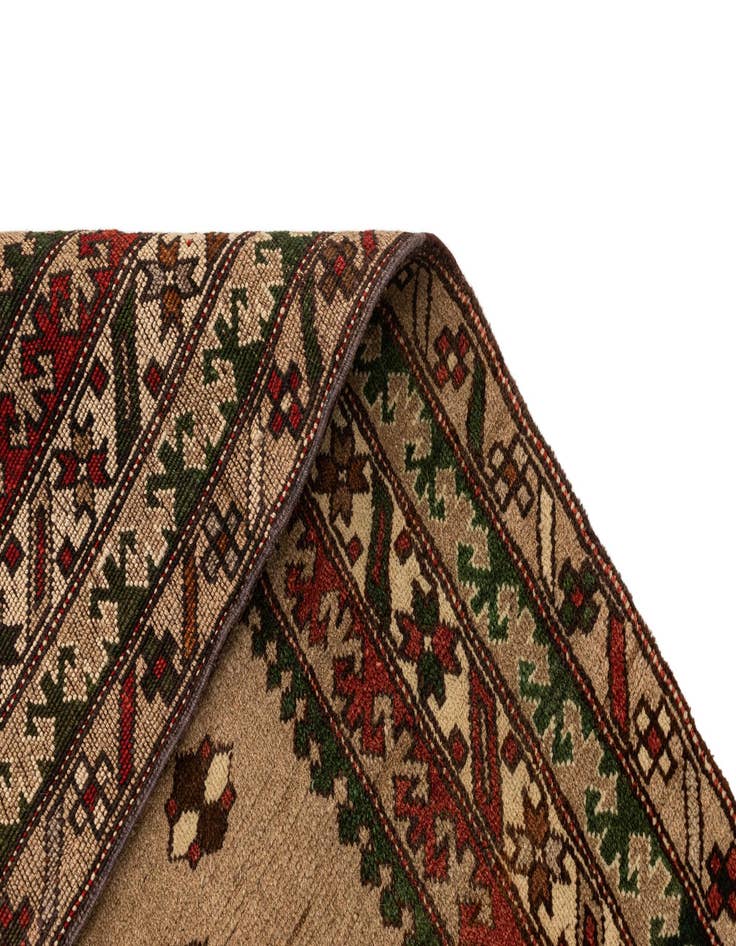 Detail image of  5' x 7' 4  Hand Knotted Kars Wool Rug