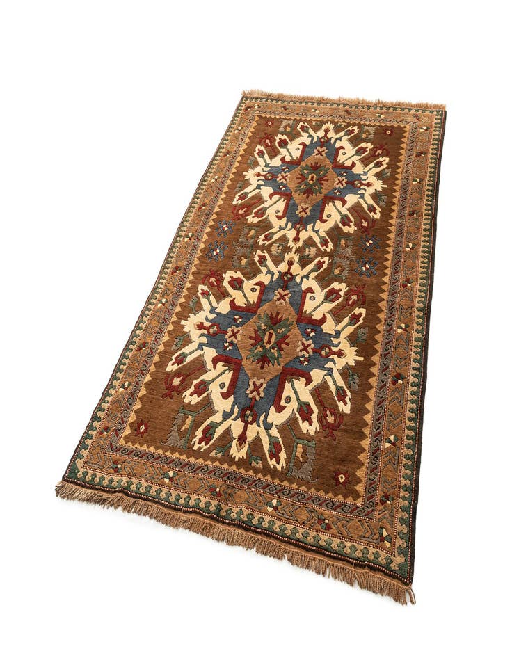 Detail image of  4' 9 x 7' 3  Hand Knotted Kars Wool Rug