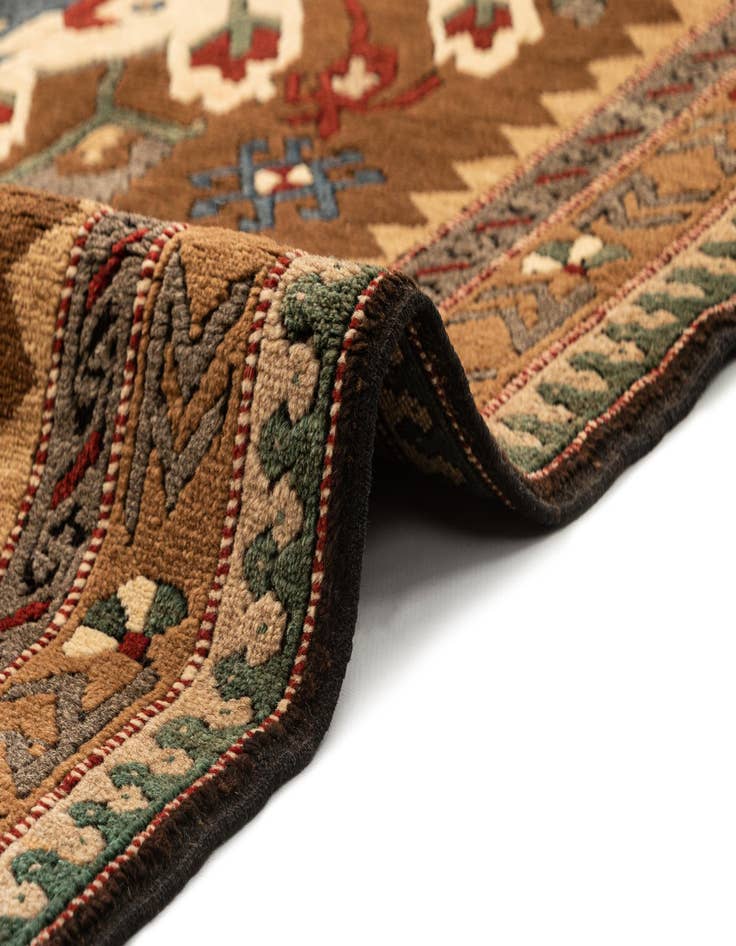 Detail image of  4' 9 x 7' 3  Hand Knotted Kars Wool Rug