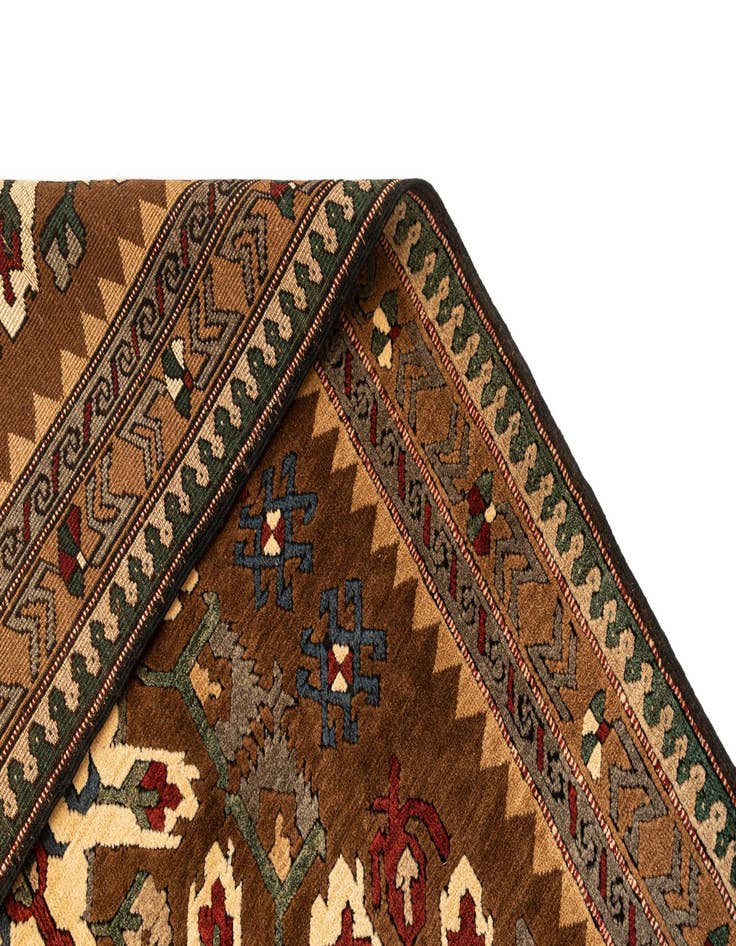 Detail image of  4' 9 x 7' 3  Hand Knotted Kars Wool Rug