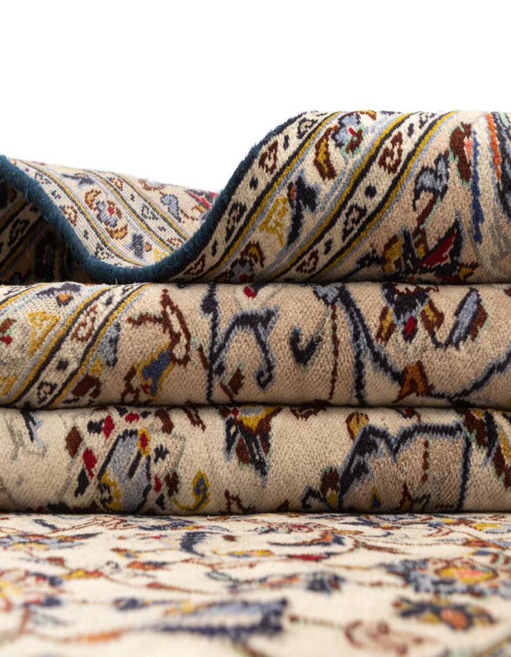 Detail image of  6' 5 x 9' 8 Kashan Wool Rug