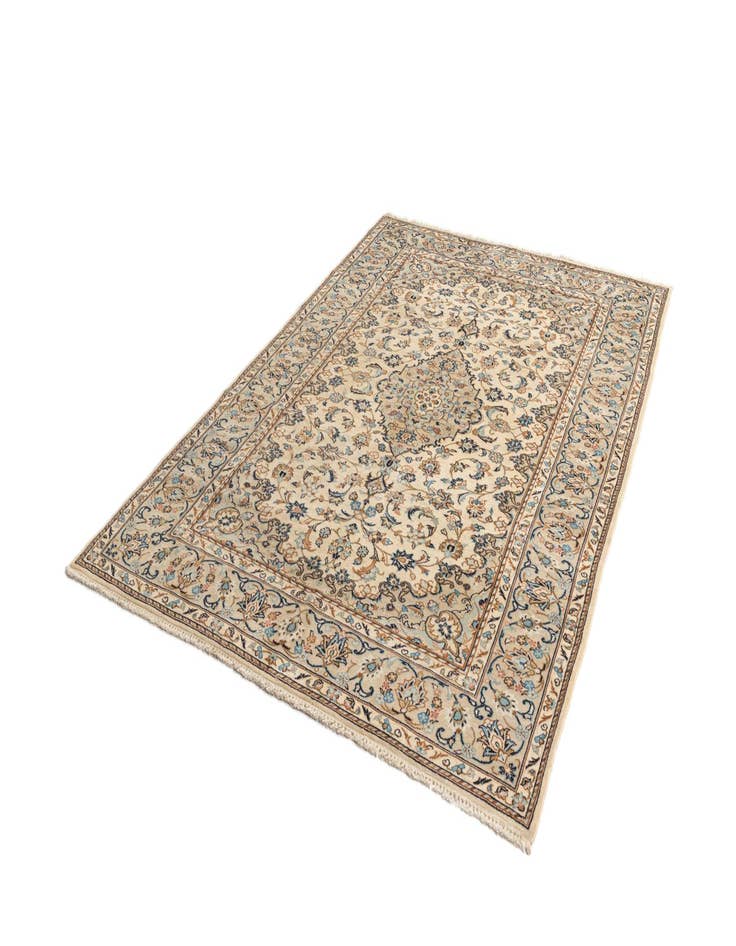 Detail image of  6' 5 x 9' 8 Kashan Wool Rug