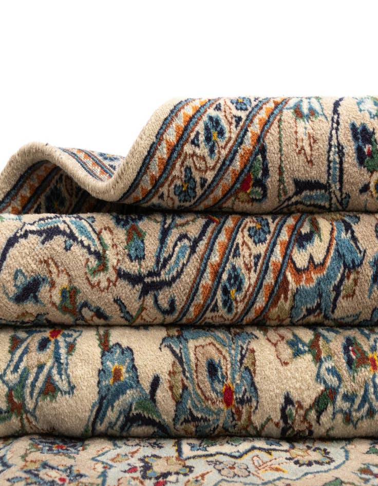 Detail image of  6' 5 x 9' 8 Kashan Wool Rug